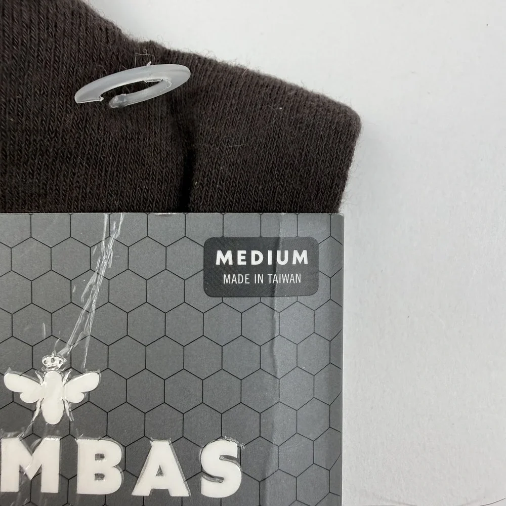 New Mens Bombas Dress Brown Cotton Over The Calf Socks Size Medium 6-9 NWT